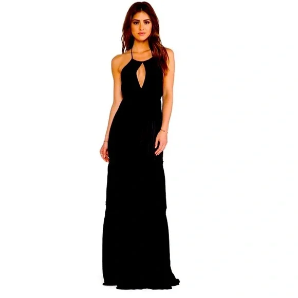 Diane Von Furstenberg | Dresses | Nwt Diane Von Furstenberg Black Aden Maxi  Dress | Poshmark
